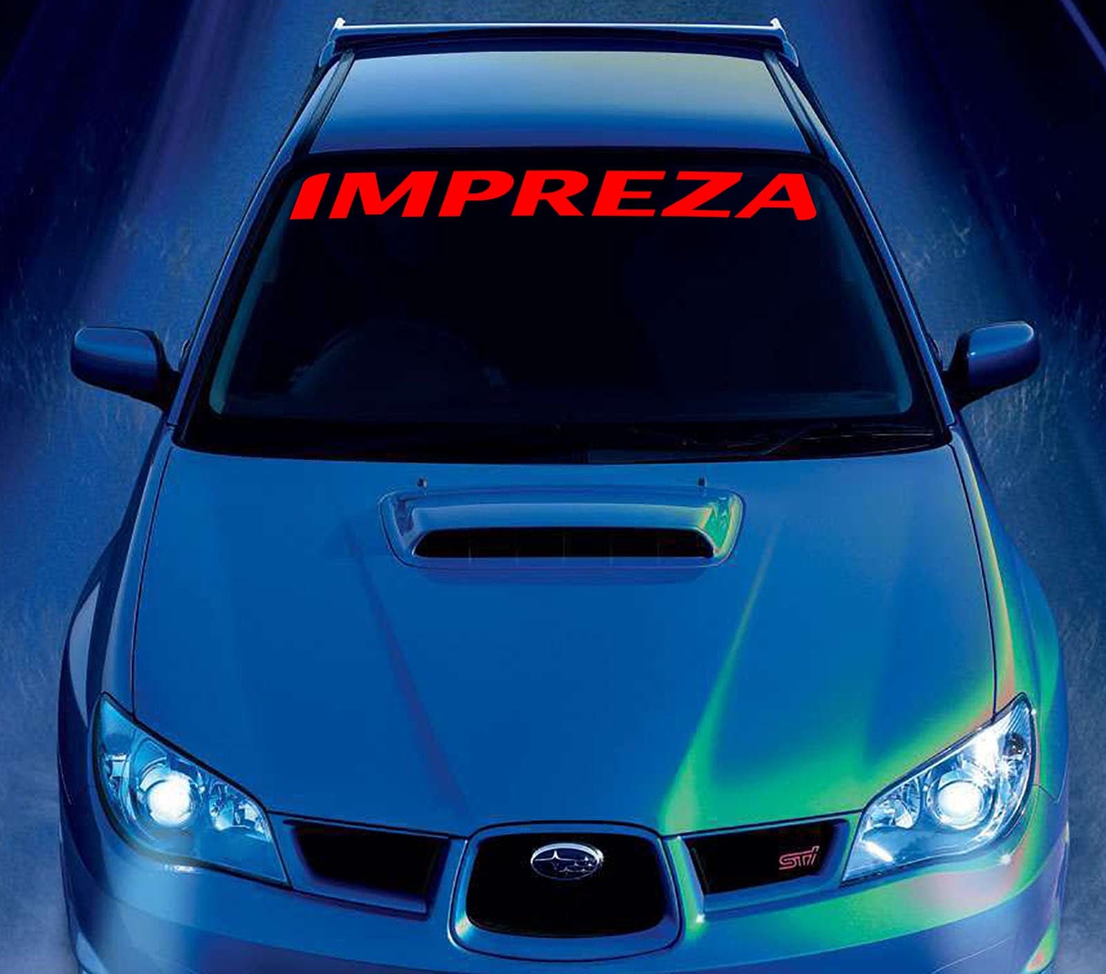 SUBARU Impreza Car Vinyl Sticker Bumper Windshield Banner JDM Decal ...