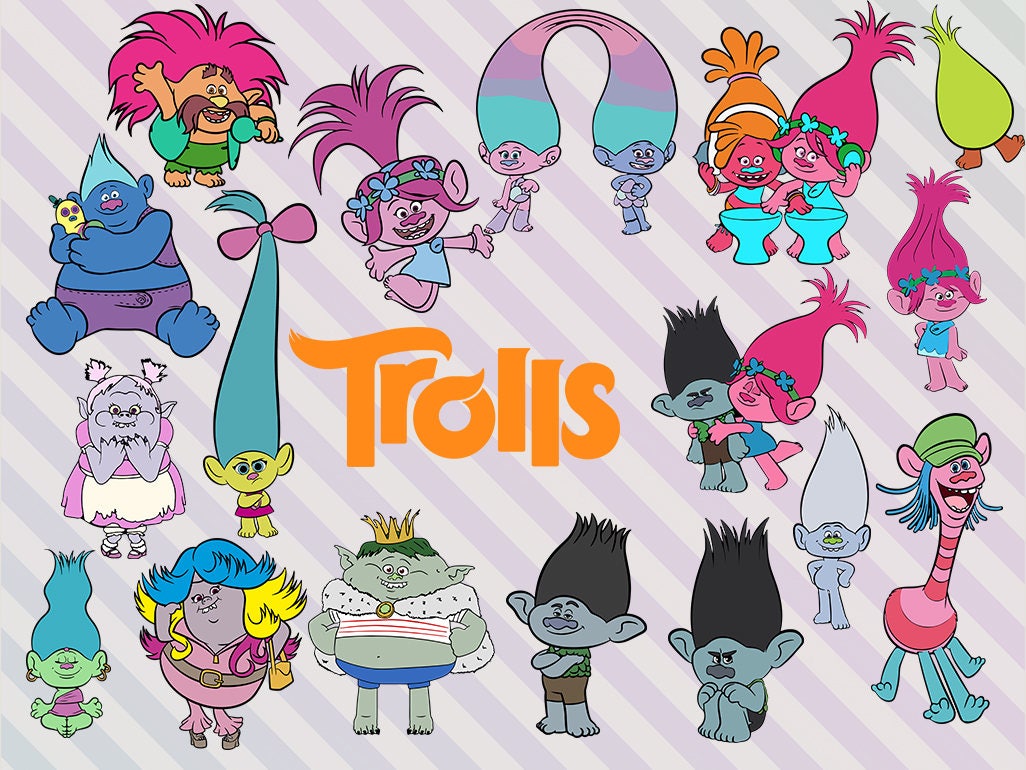 Trolls Svg Clipart Trolls Movie Clipart Poppy trolls svg