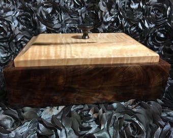 Figured Walnut and Tiger Maple Box