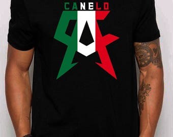 Canelo Alvarez Mexican Flag Tshirt Unisex Adult T-Shirt