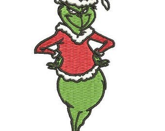 Grinch embroidery designs | Etsy