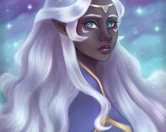 Princess Allura, Voltron, 8.5x11 Fine Art Print, Voltron Legendary Defenders, Voltron Art, Voltron Allura