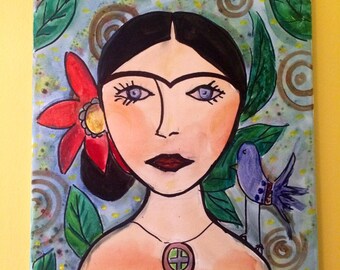 Frida Kahlo Inspired painting