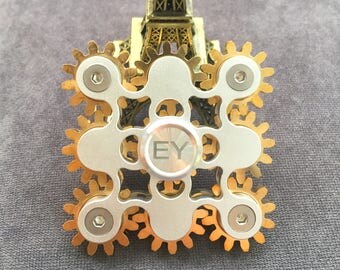 Custom Engraved Fidget Spinner Personalized Fidget Spinner Hand Spinner Gear Spinner