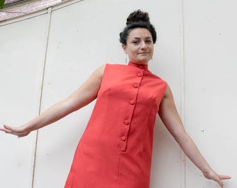 Vintage 60s cut dress / Vintage dress