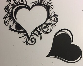 Hearts for scrapbooking die cut