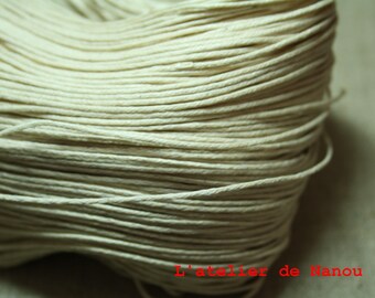 set of 10 m linen 1 mm waxed cotton cord