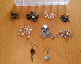 Perfect kit for 5 pairs of Earrings 8 mm and 5 pairs of Earrings 10 mm