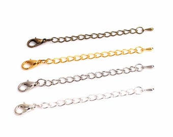 Sterling silver toggle clasp extender necklace extension 2