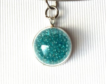 NECKLACE AND ITS HAND BLOWN GLASS PENDANT 20MM