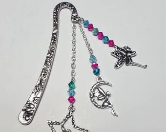 Small bookmark magical turquoise and fuchsia