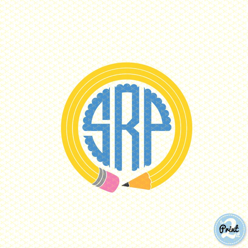 Download Pencil Monogram SVG DXF EPS Png Pencil Svg Back to