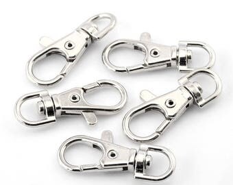 Metal hook silver 38 x 16 mm