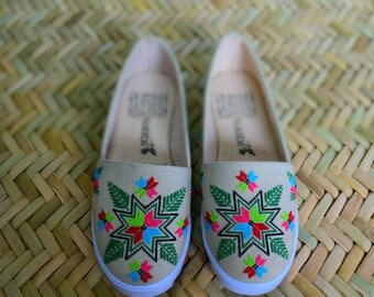 Woman with traditional embroidery