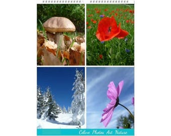 Wall calendar 2017 format A3 white Céline Photos "seasons"