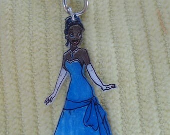 Keychain with a beautiful Princess plastic nuts