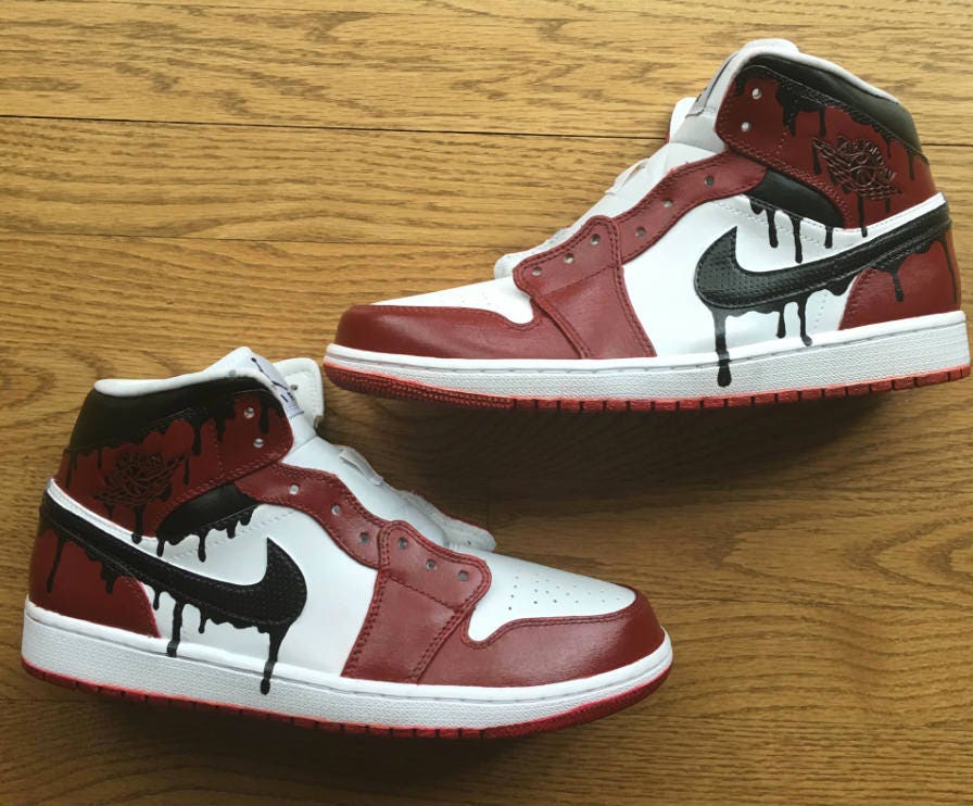 custom drip jordans