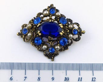 Vintage fashion brooch - Goldtone