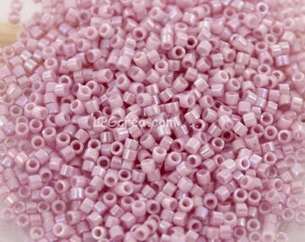 5gr Delicas Miyuki 11 /0 DB1504 Rose Pale AB - Opaque Pale Rose AB #MY16