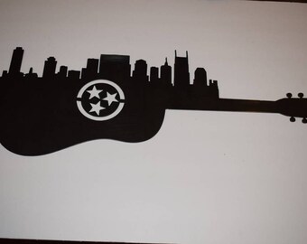 Nashville skyline | Etsy