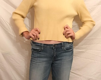 Pale yellow sweater | Etsy