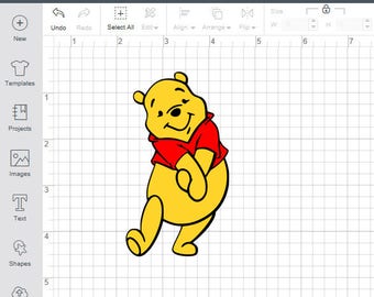 Download Pooh bear svg | Etsy