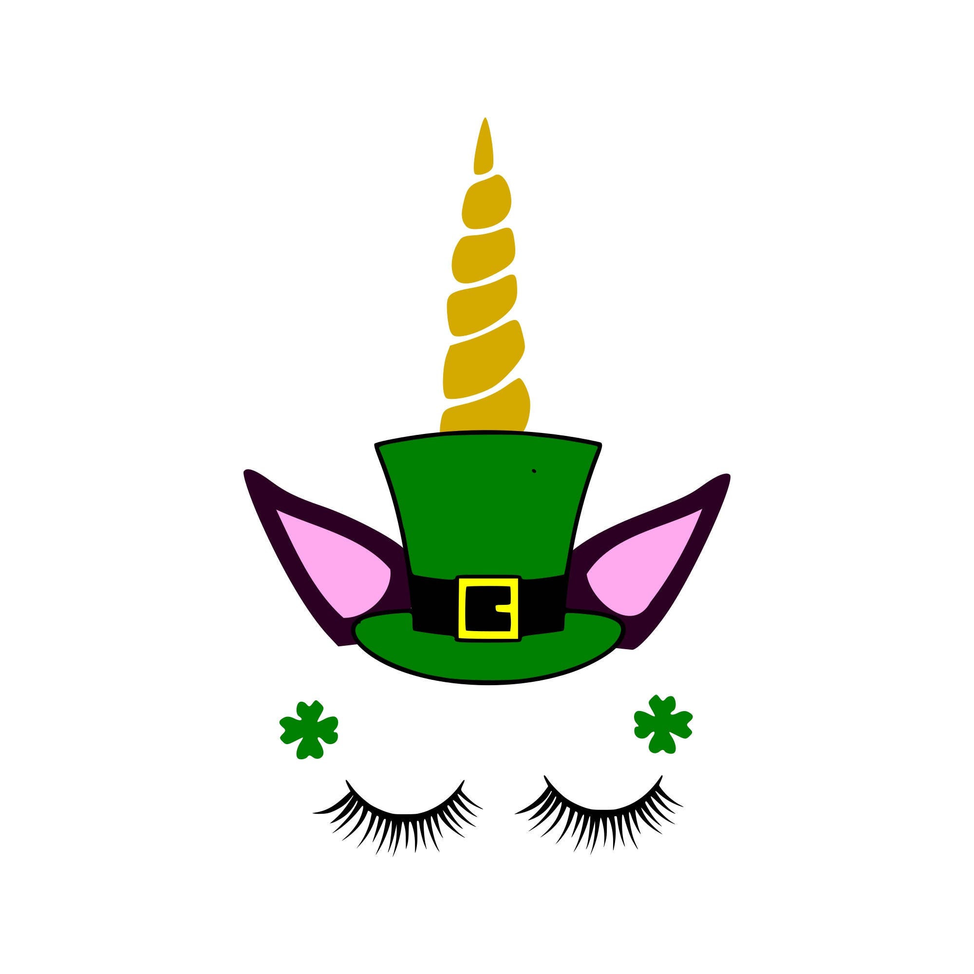 Download St. Patrick's Day, Unicorn Face, Unicorn Eyelashes ...