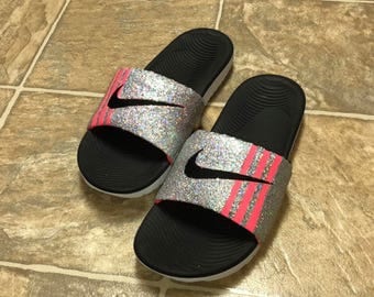 nike sparkle slides