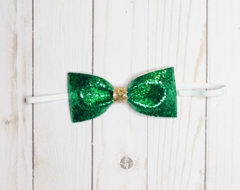 green glitter headband