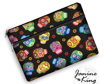 macbook pro 13 case, cute sugar skulls tablet case, laptop bags for women, iPad Pro 12.9 Case, macbook pro case, 13 inch laptop sleeve, RTS