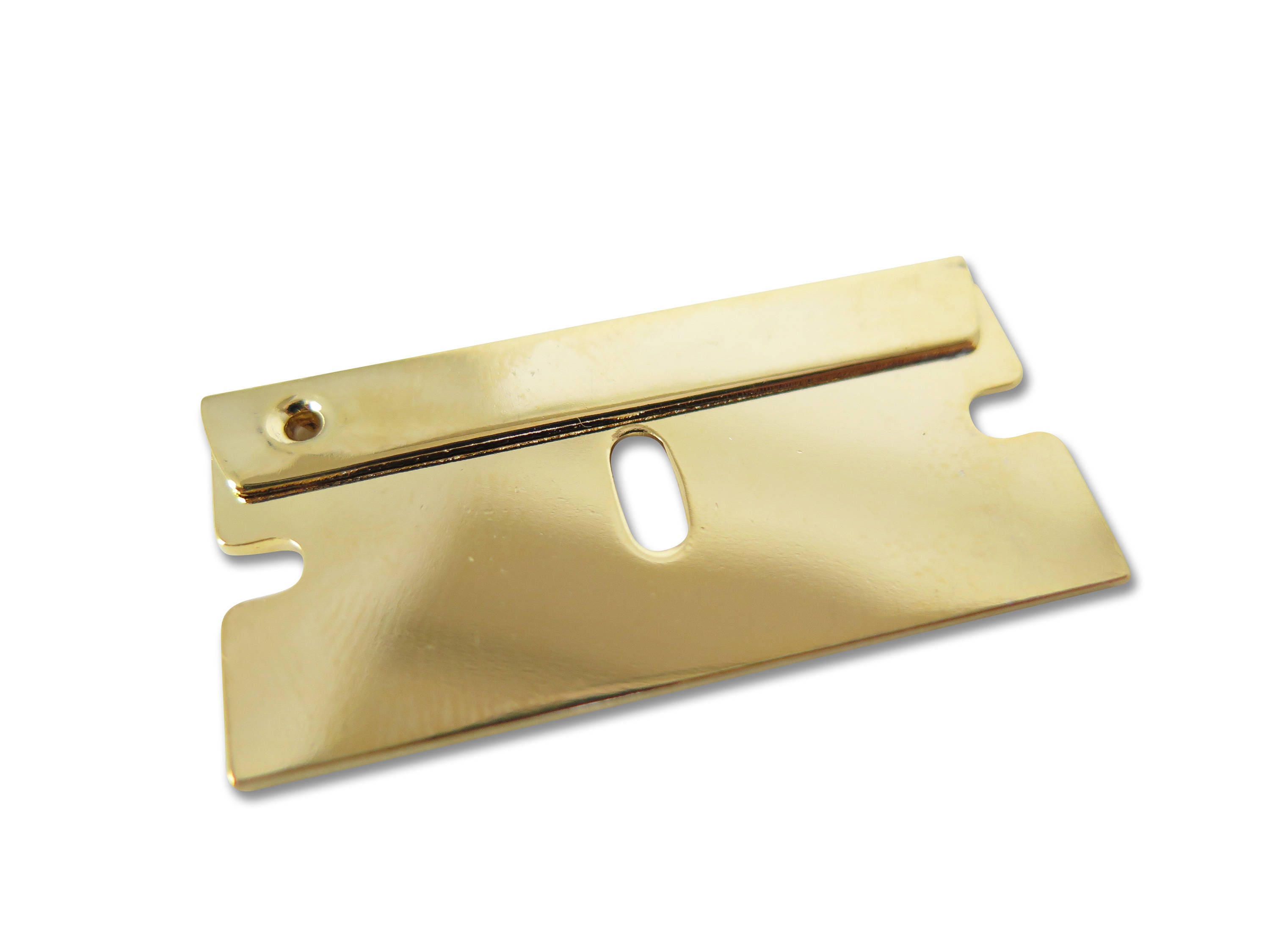 Gold Plated Razor Blade Engraving Pendants 1X M760C