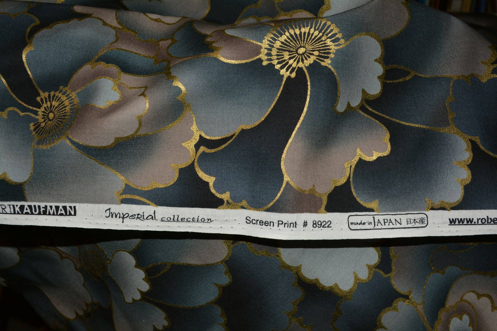 Fabric ROBERT KAUFMAN Imperial collection Japanese Asian large scale