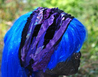 Headband - Boho Headband - Festival Headband - Dread Wrap - Hippie Headband - Hair Wrap - Purple Headband - Womens Headband