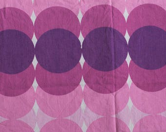 Seventies vintage geometric fabric - 1/2 yard