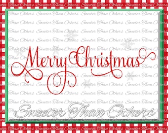 Merry Christmas Svg Silhouette Christmas svg, Dxf Silhouette Studios, Cameo Cricut cut file INSTANT DOWNLOAD, Vinyl Design, Htv Scal Mtc