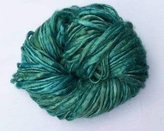 Handspun Handdyed 100% Bamboo Yarn *Turquoise*