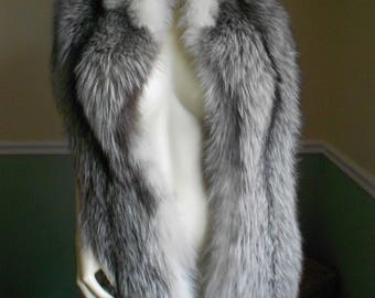Fox Fur Stole Wrap / Fox Shawl / Fox Stole