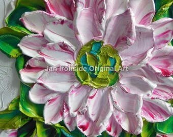 Original Oil Painting, Daisy, wall decor, home decor, wall art, impasto art, palette knife, original