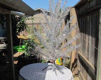 Vintage Mid Century Aluminum 6 Ft. Christmas Tree