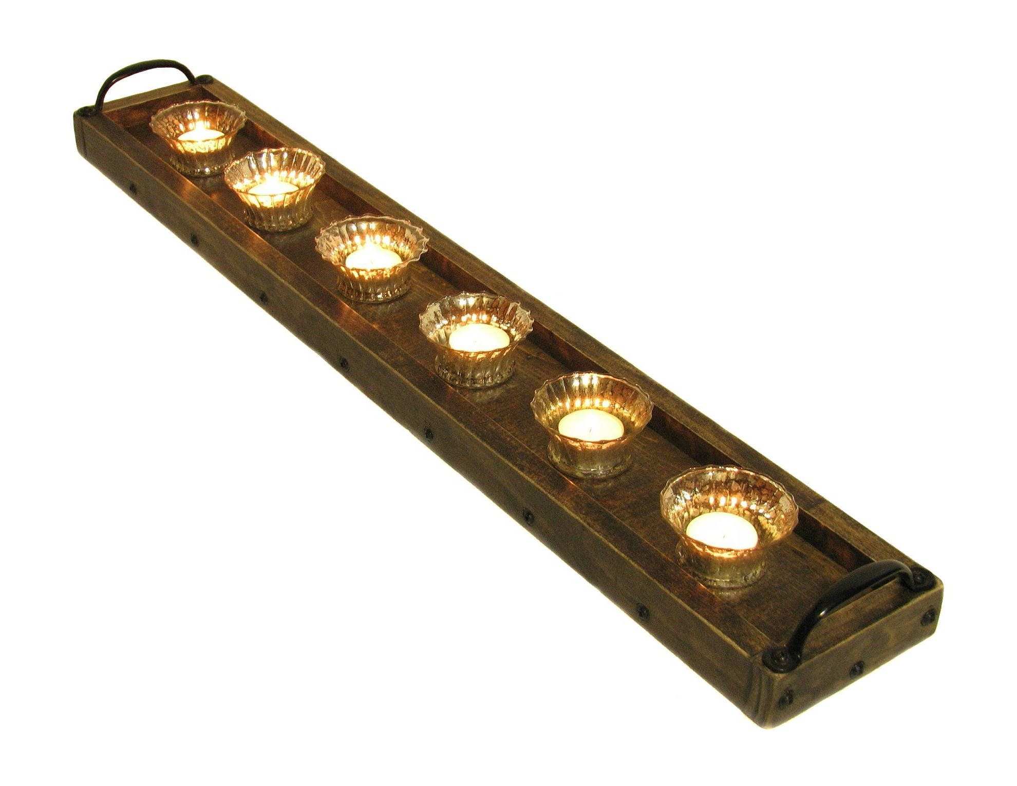Candle Tray Long Narrow Tray Mantle Candle Tray Candle
