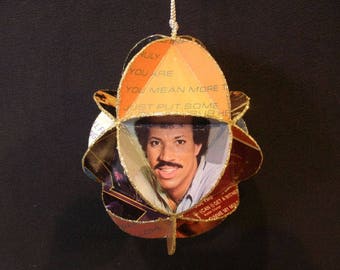 Lionel Richie Album Cover Ornament Made From Record Jackets