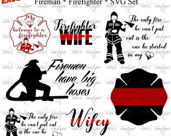 Fireman SVG * Firefighter SVG * First Responder* SVG * Cricut, Silhouette * Exclusive!
