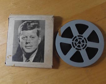 JFK news reel, Vintage JFK home news reel movie, Vintage JFK, Vintage 8mm movie