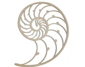 RESERVED 12" Nautilus Shell Wall Art