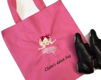 Dance Bag Personalized, Dance Bag, Ballet Bag, Dance Tote, Ballerina Bag, Personalized Ballerina Bag, Ballet Bag, Personalized dance Bags
