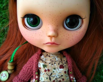 Custom Blythe Dolls For Sale by Custom Blythe doll OOAK Red hair and freckled