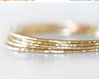 MOON DAY SALE Gold Bangles / Stacking Bangles / Nu Gold Bracelets / Chic Fashion Fresh Finds Hand Hammered / Unique / Fashion Trend / Gold T