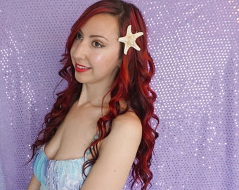 Mermaid Accessories - Starfish Hair Clip - Ariel - Beach Wedding Hair Clip - Boho Hair Clip - Starfish Accessories - Mermaid Hair Clip