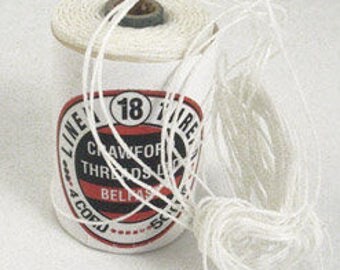 Ciré irlandais fil de lin de Crawford (3 plis) pour la reliure, à coudre en cuir, en macramé - 5m (5,46 yards) choisissez votre couleur