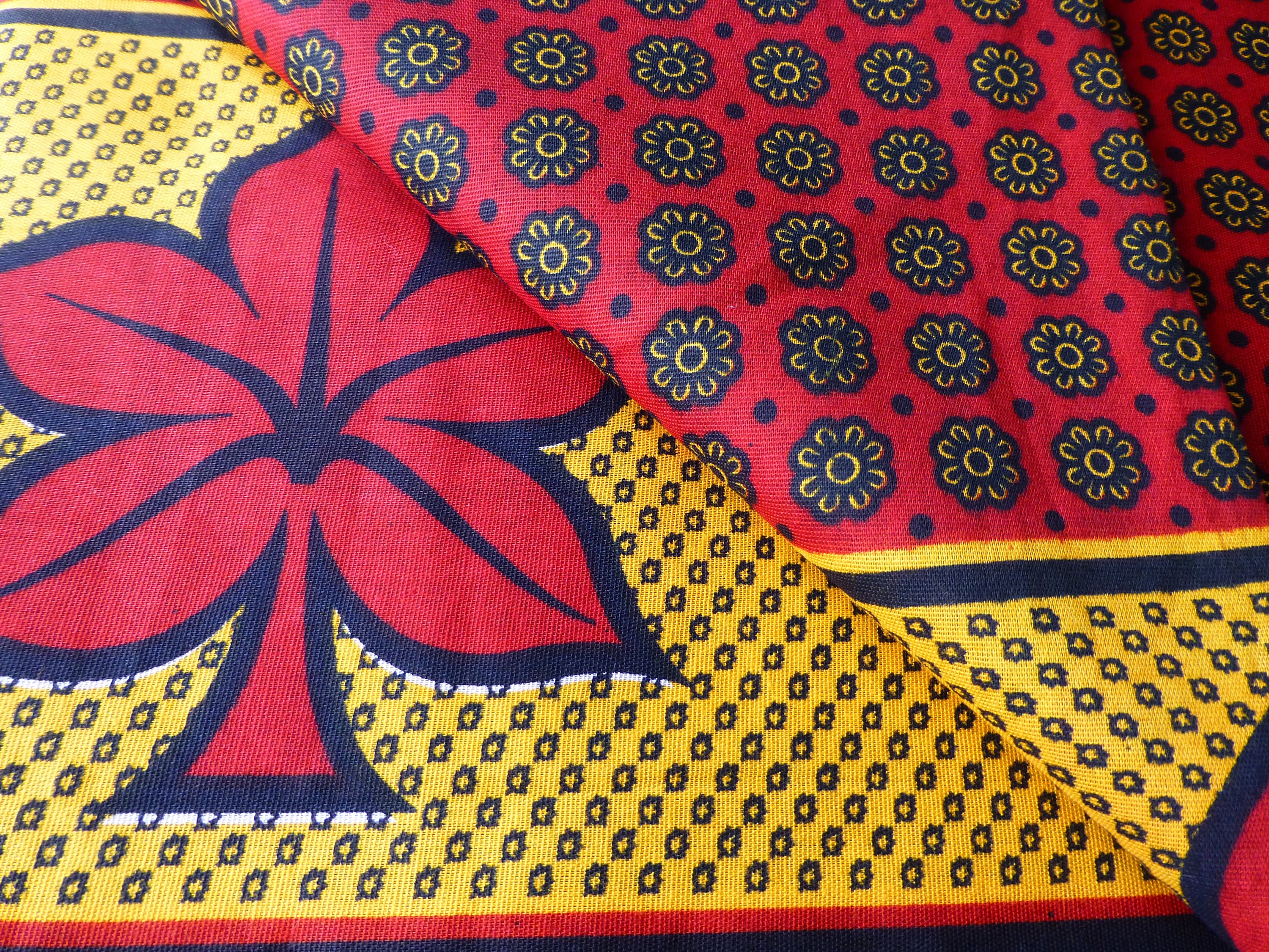 African Kanga Khanga Sarong/Fabrics For Dresses & Craft